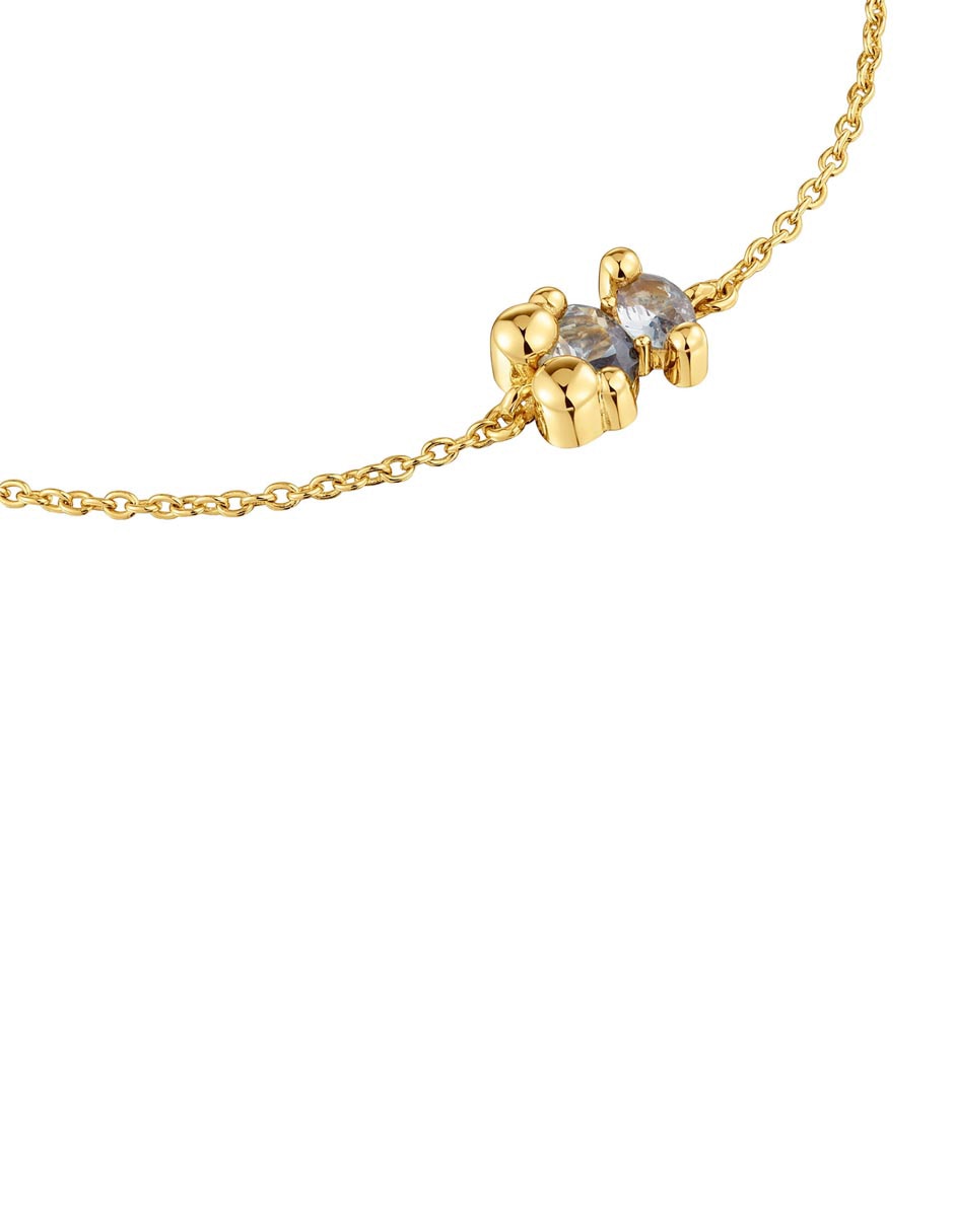 Pulsera Tous de plata P 925 con acabado baño de oro