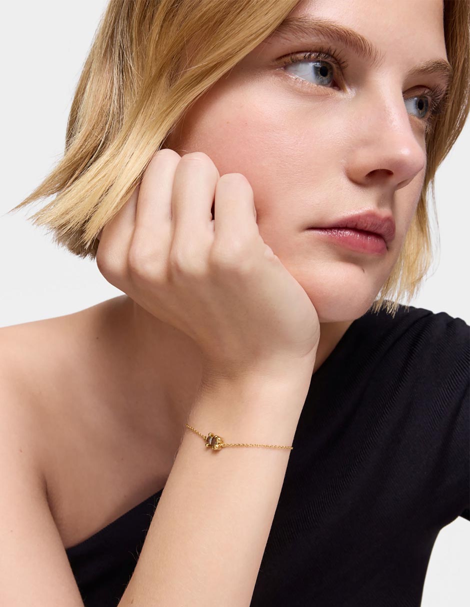 Pulsera Tous de plata P 925 con acabado baño de oro
