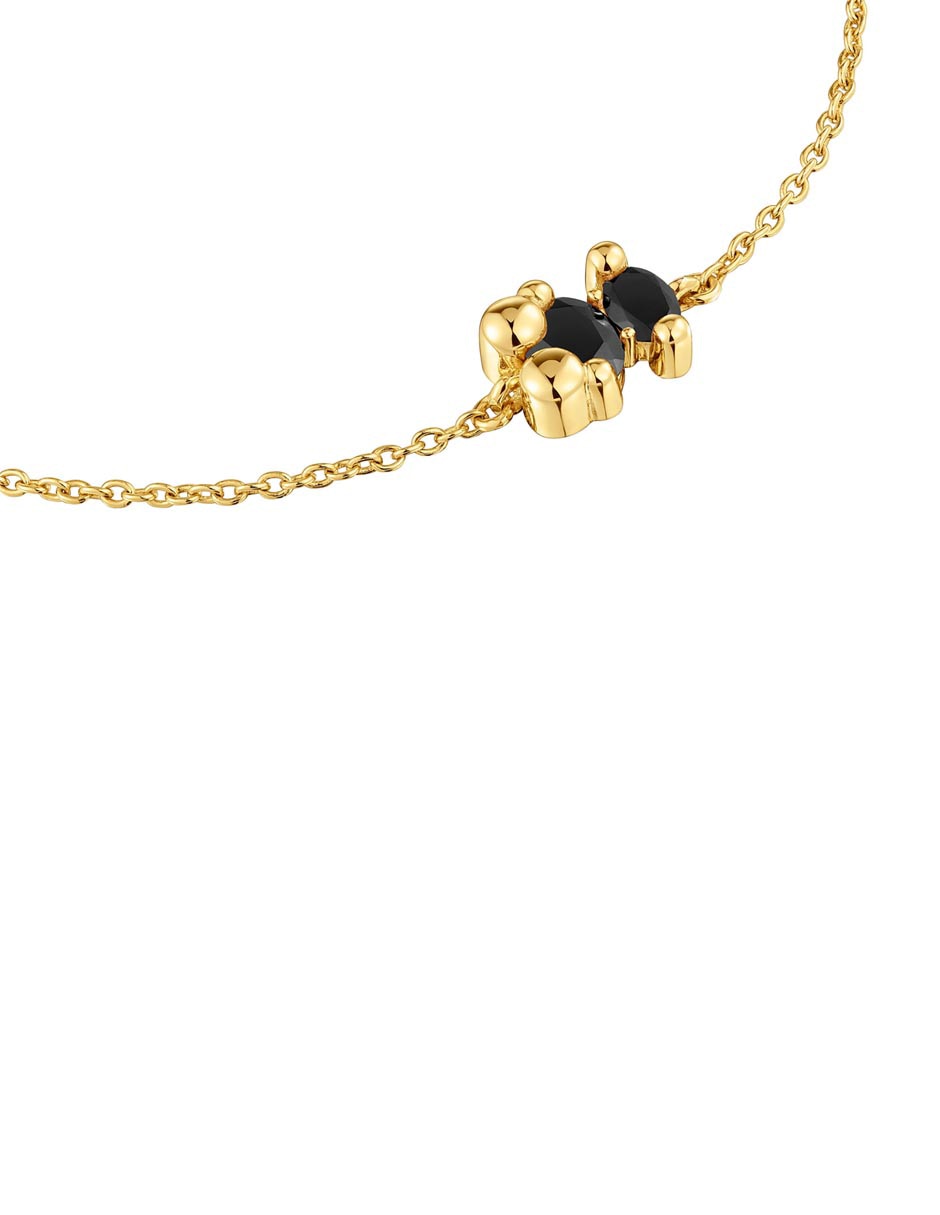 Pulsera Tous de plata P 925 con acabado baño de oro