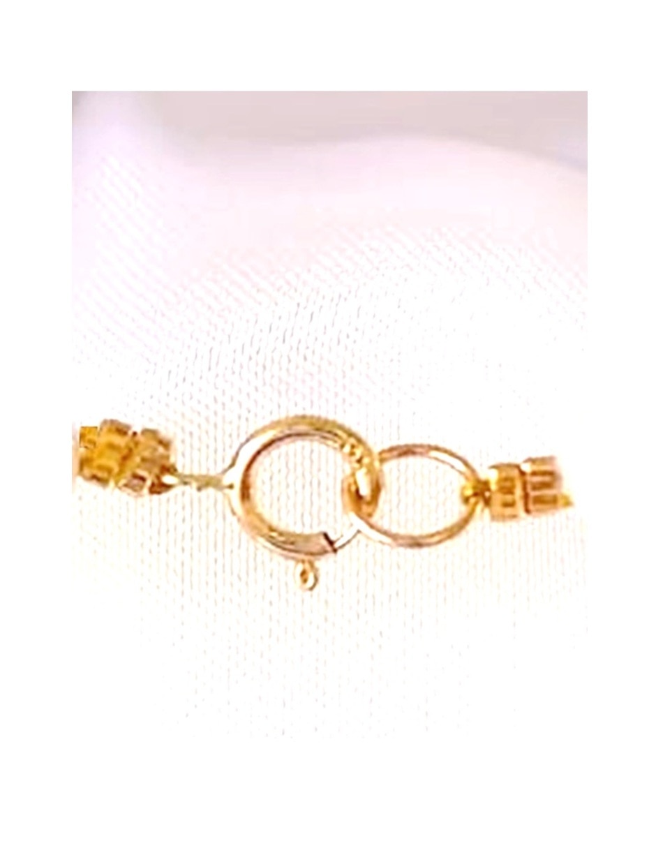 Collar de esfera de oro amarillo 14 k