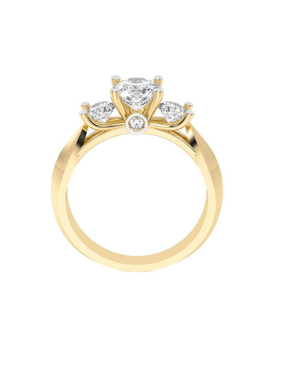 Anillo de compromiso 14 k 6