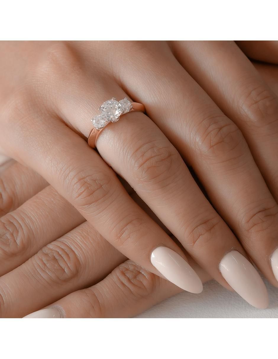 Anillo de compromiso 14 k 3