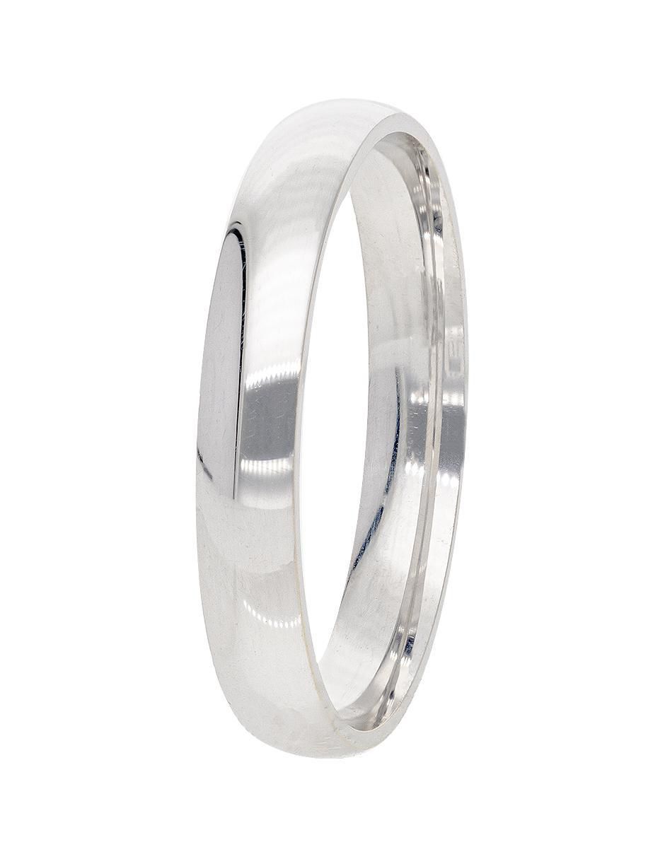 Argolla de oro blanco 14 k Acompañame
