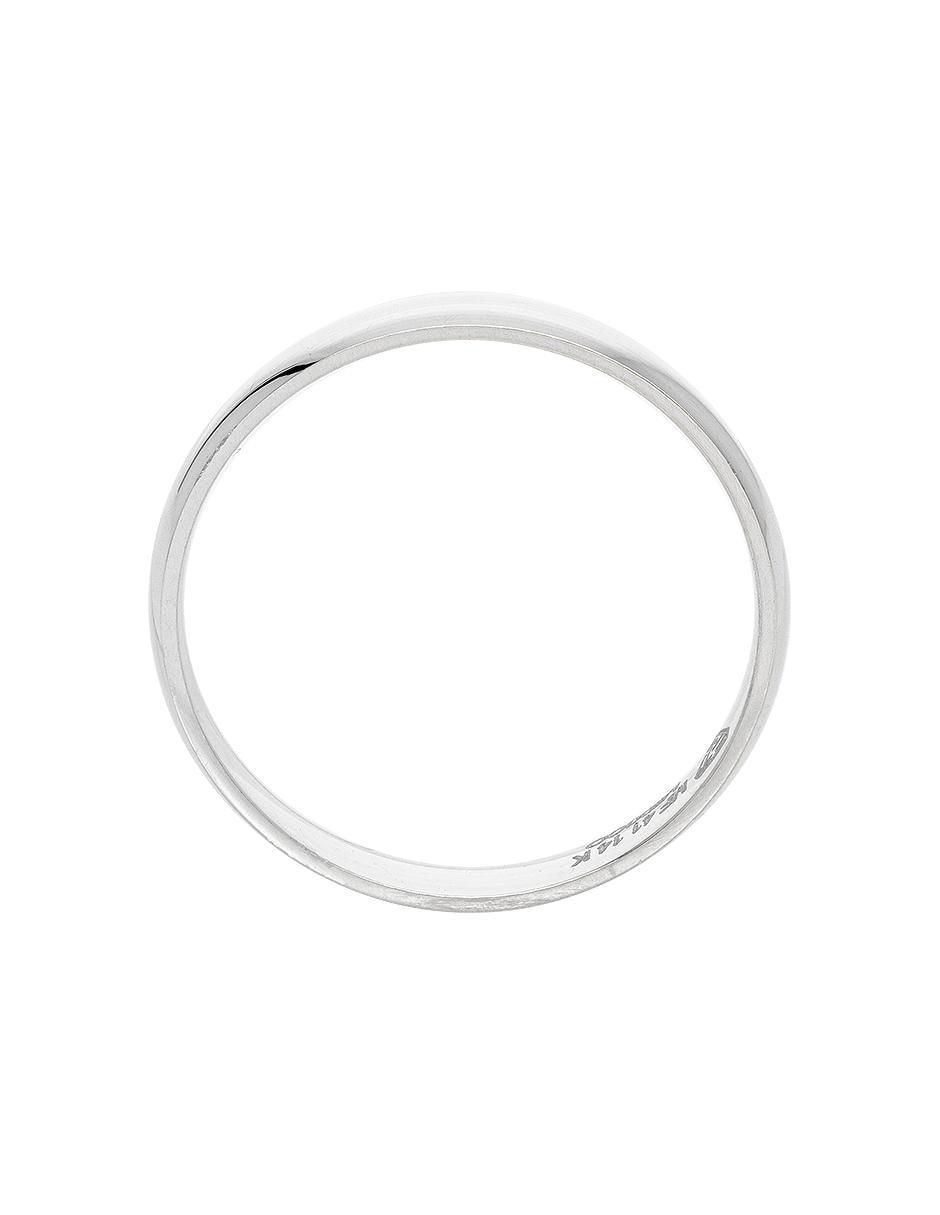Argolla de oro blanco 14 k Acompañame