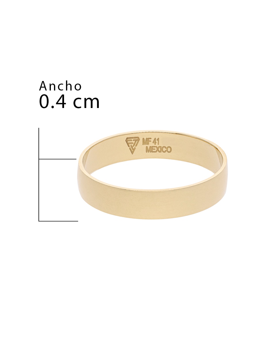 Argolla de oro amarillo 10 k Fonelli