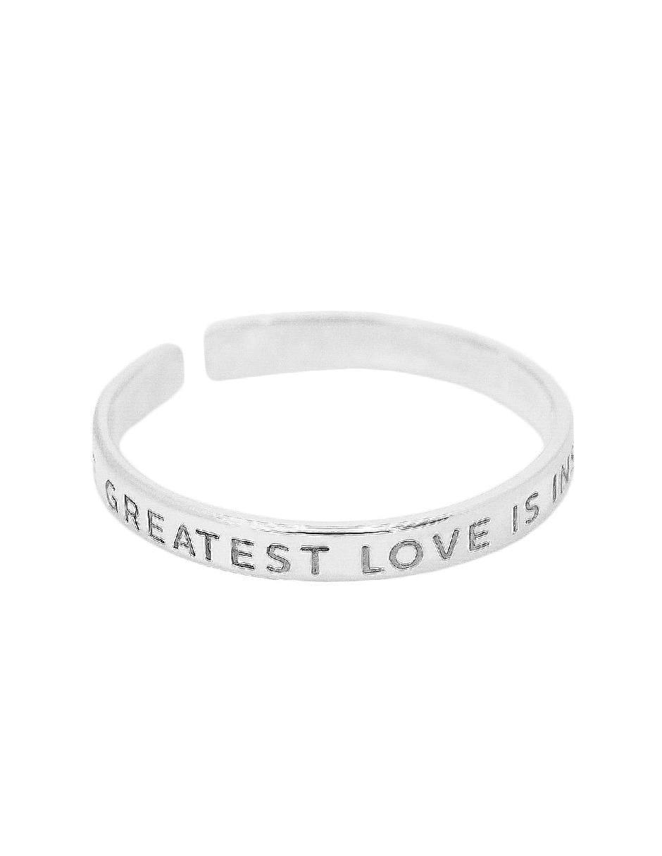 Anillo redondo Self-Love P 925 de plata pulido 5