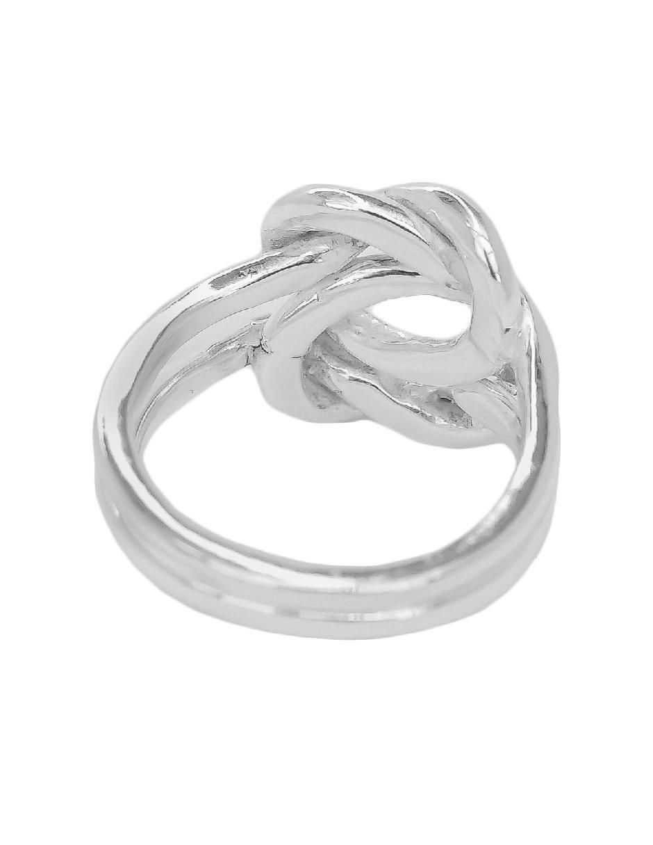 Anillo redondo P 925 de plata pulido