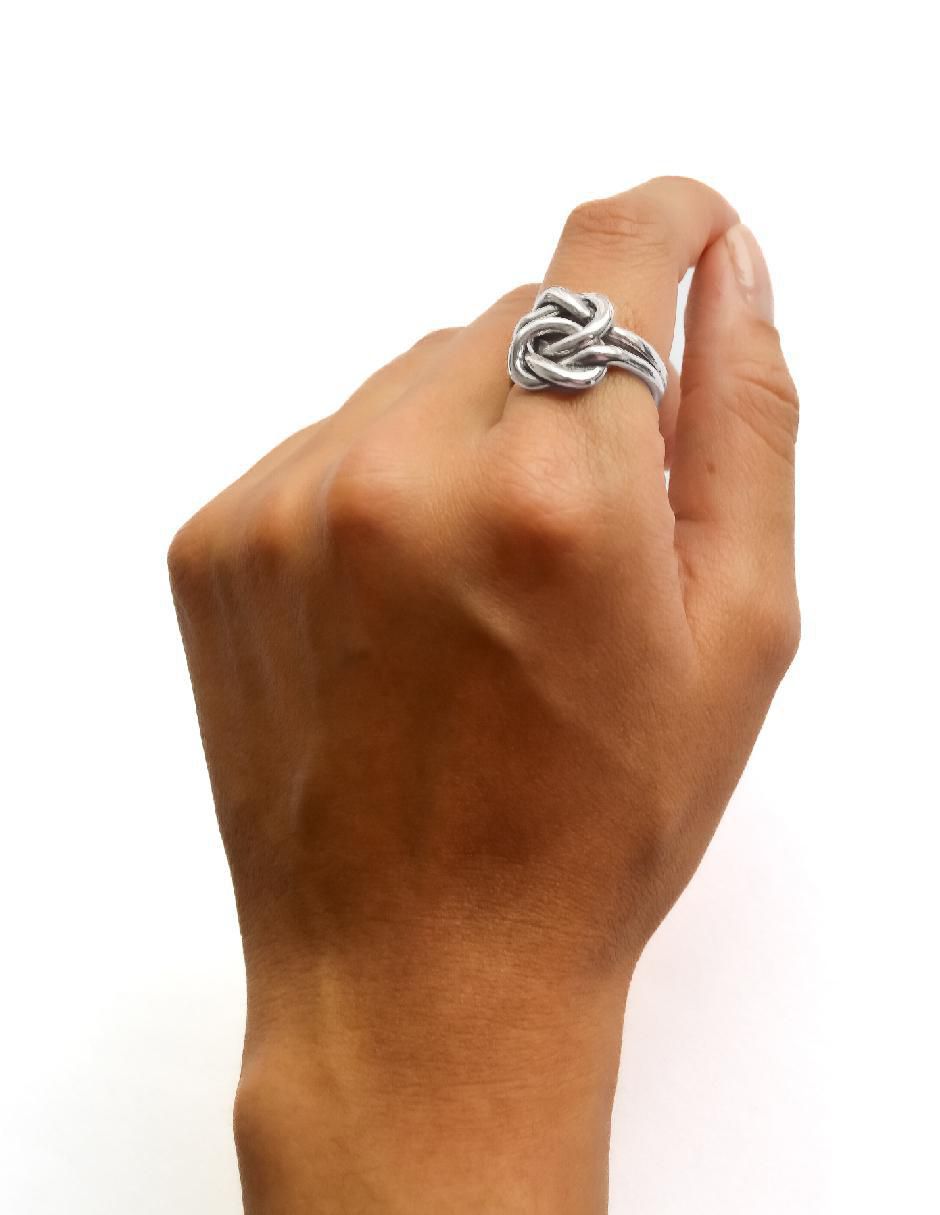 Anillo redondo P 925 de plata pulido 6