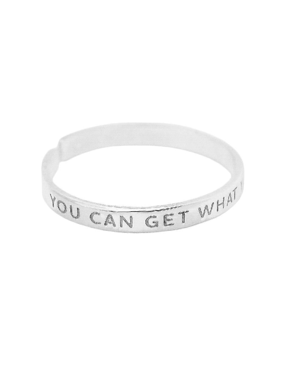 Anillo redondo Empowerment & Self-Love de plata P 925 con acabado baño de oro 5