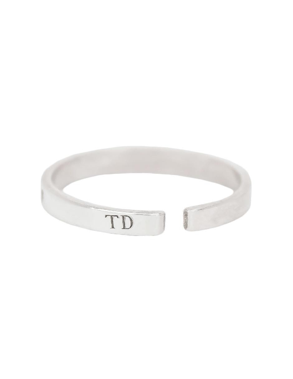 Anillo redondo Empowerment & Self-Love de plata P 925 con acabado baño de oro