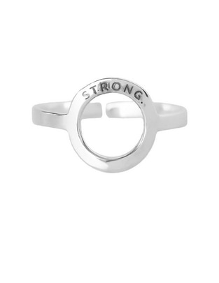 Anillo redondo Self-Love P 925 de plata pulido