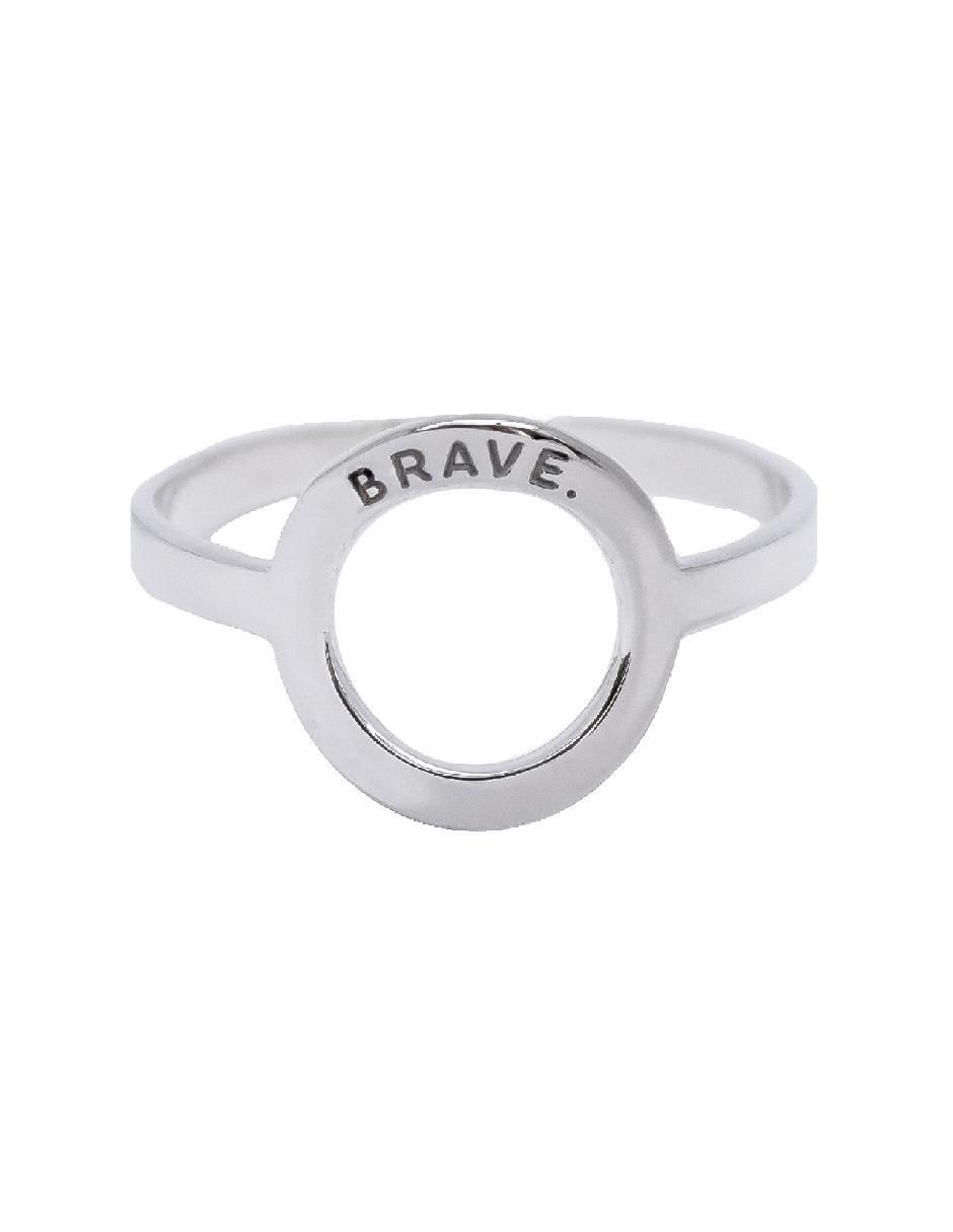Anillo redondo Empowerment & Self-Love P 925 de plata brillante