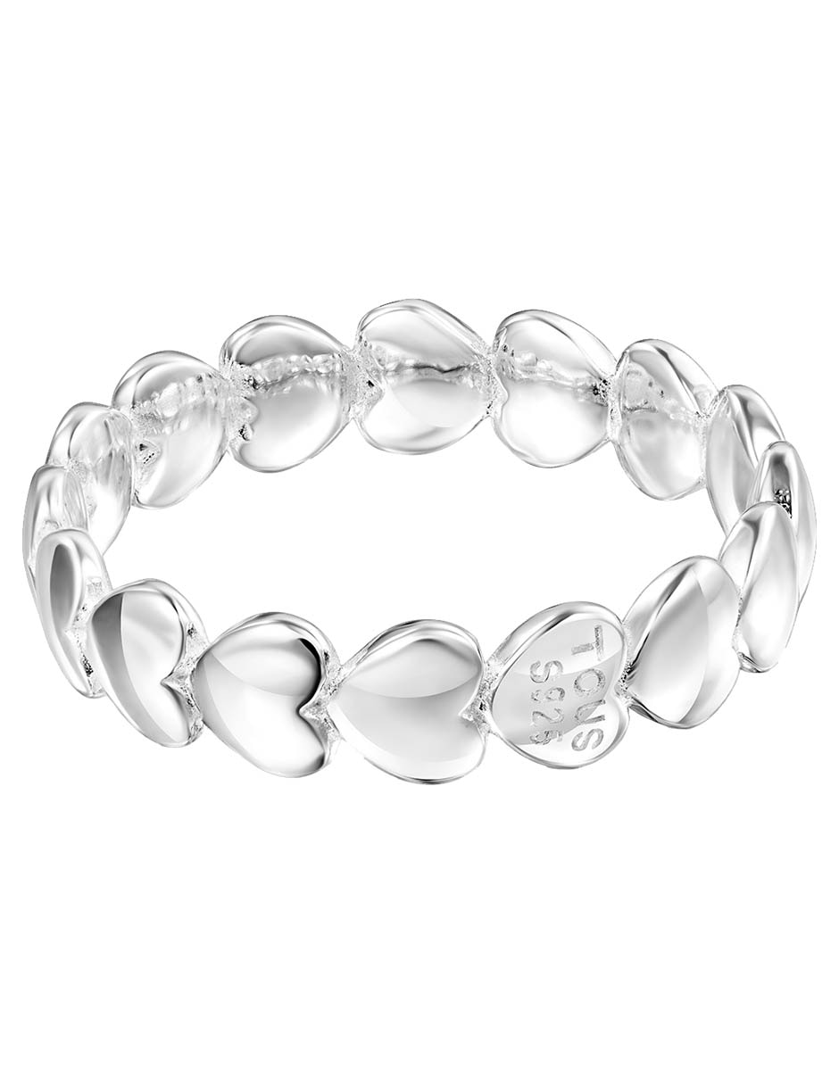 Anillo de corazón Mini Icons P 925 de plata brillante 5