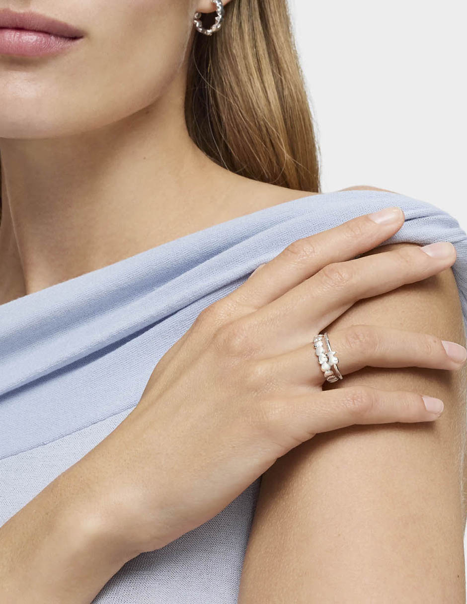 Anillo de corazón Mini Icons P 925 de plata brillante