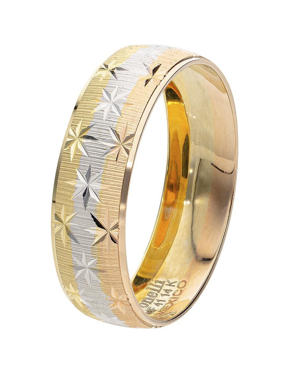 Argolla de oro florentino 14 k