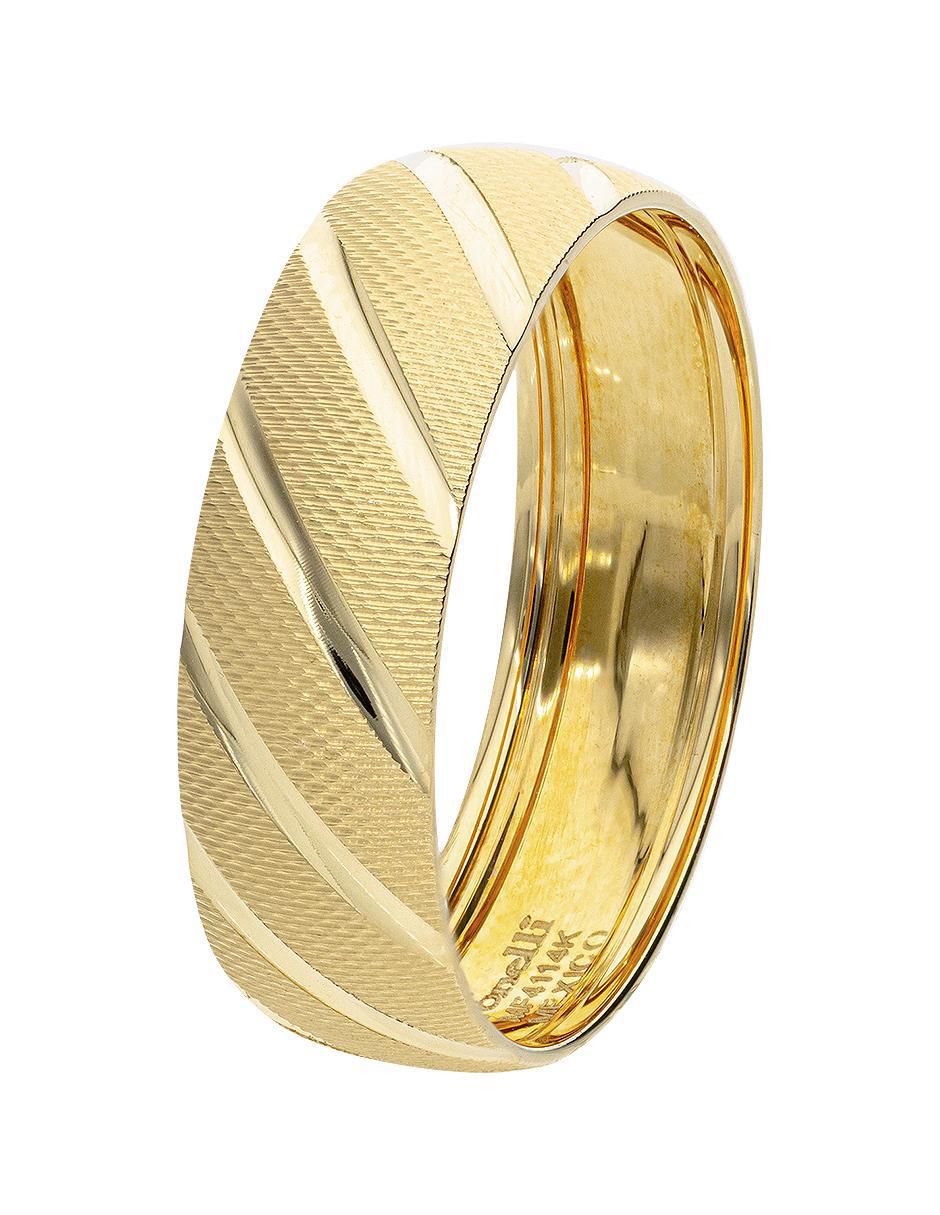 Argolla de oro amarillo 14 K Fonelli