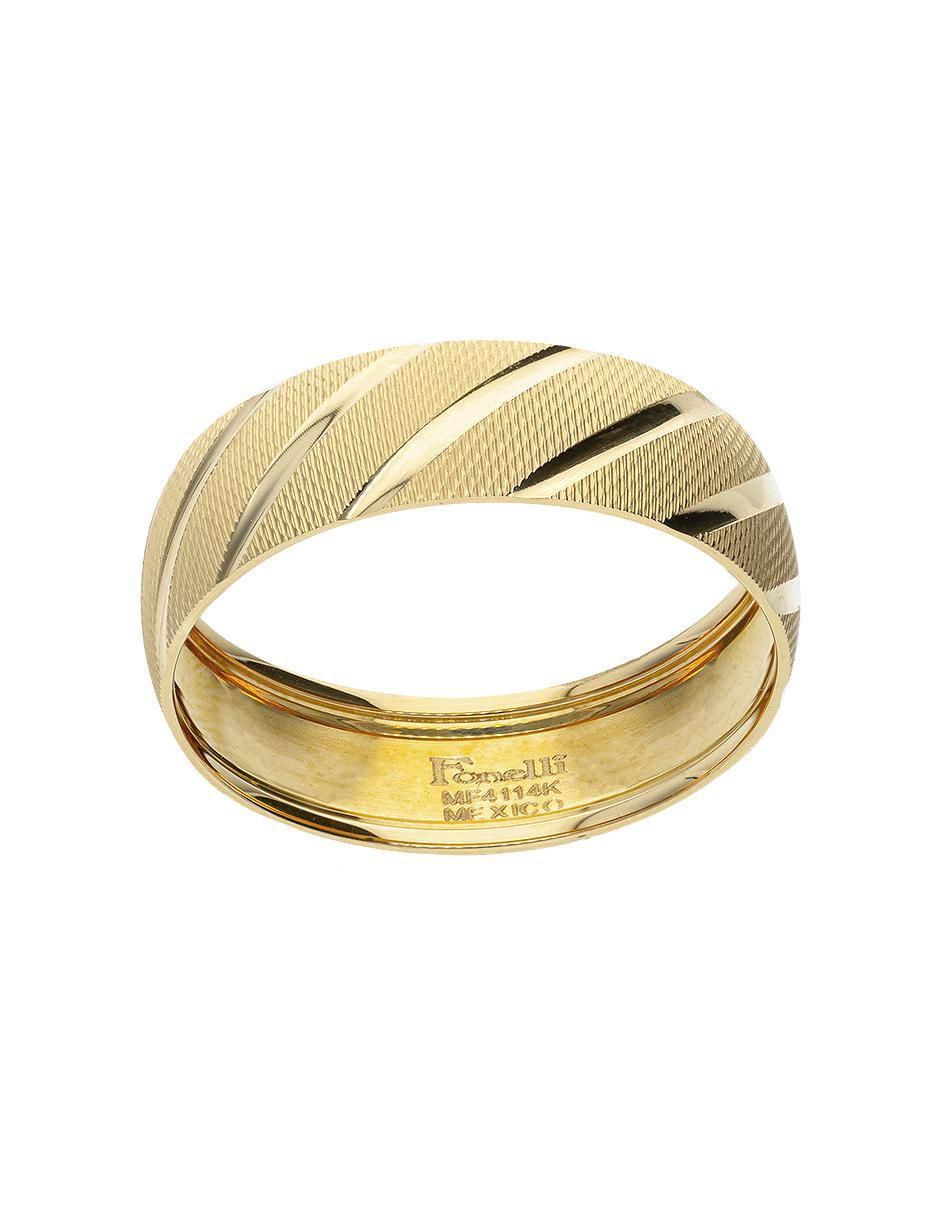 Argolla de oro amarillo 14 K Fonelli