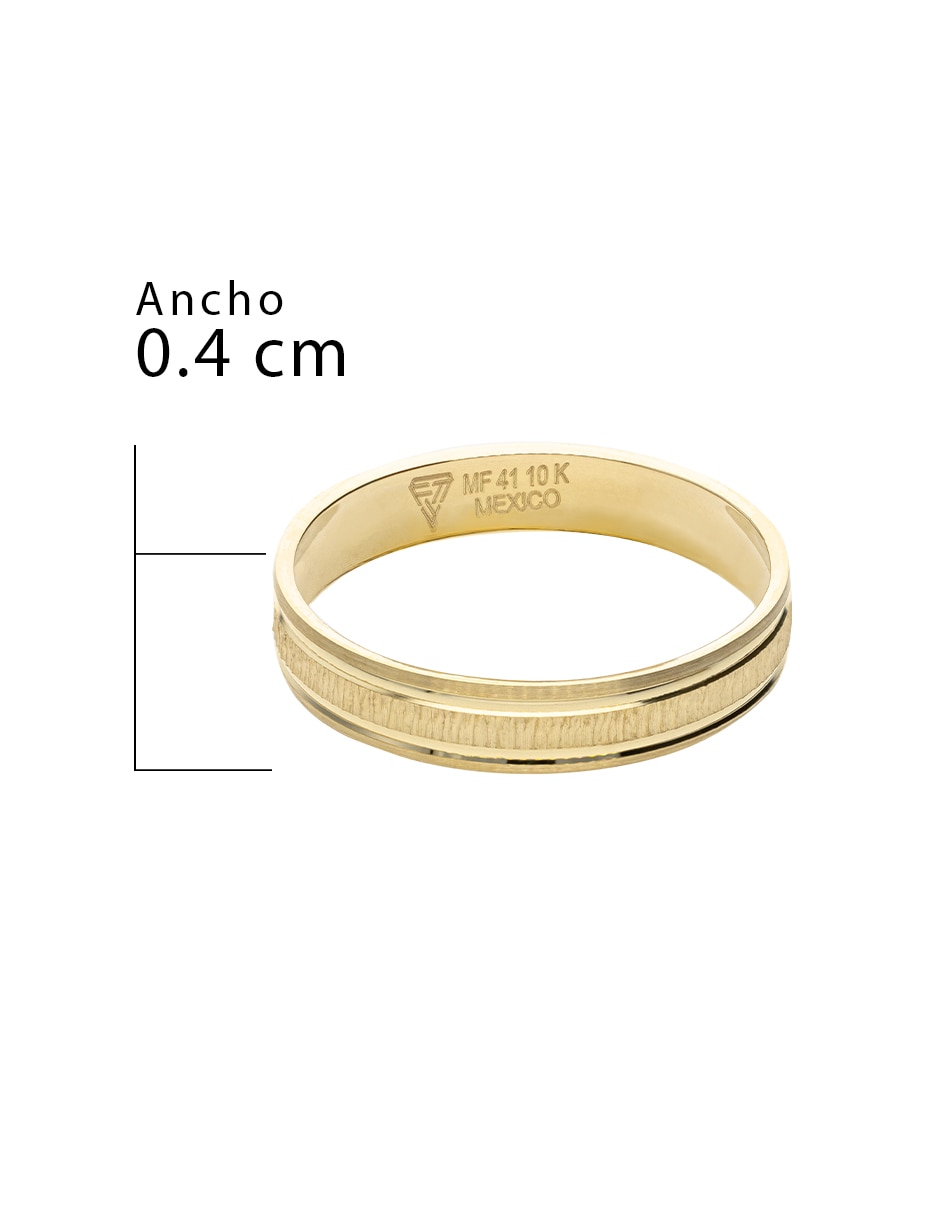 Argolla de oro amarillo 10 k Fonelli
