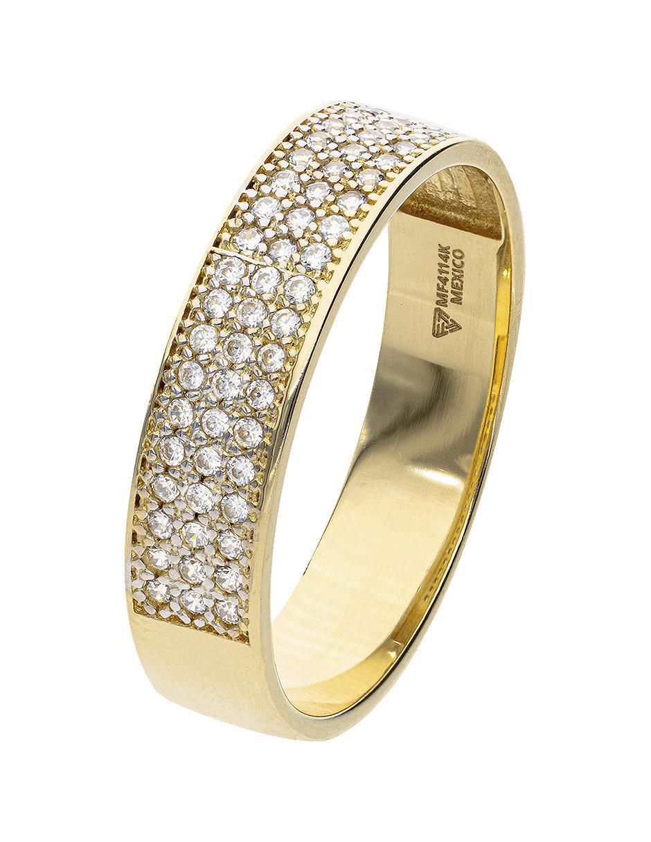Argolla de oro 14 k Promesa 2