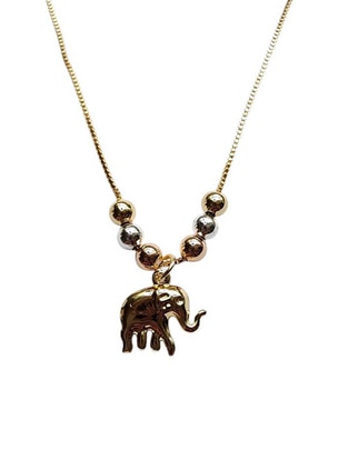 Collar de elefante de oro laminado 14 K 1