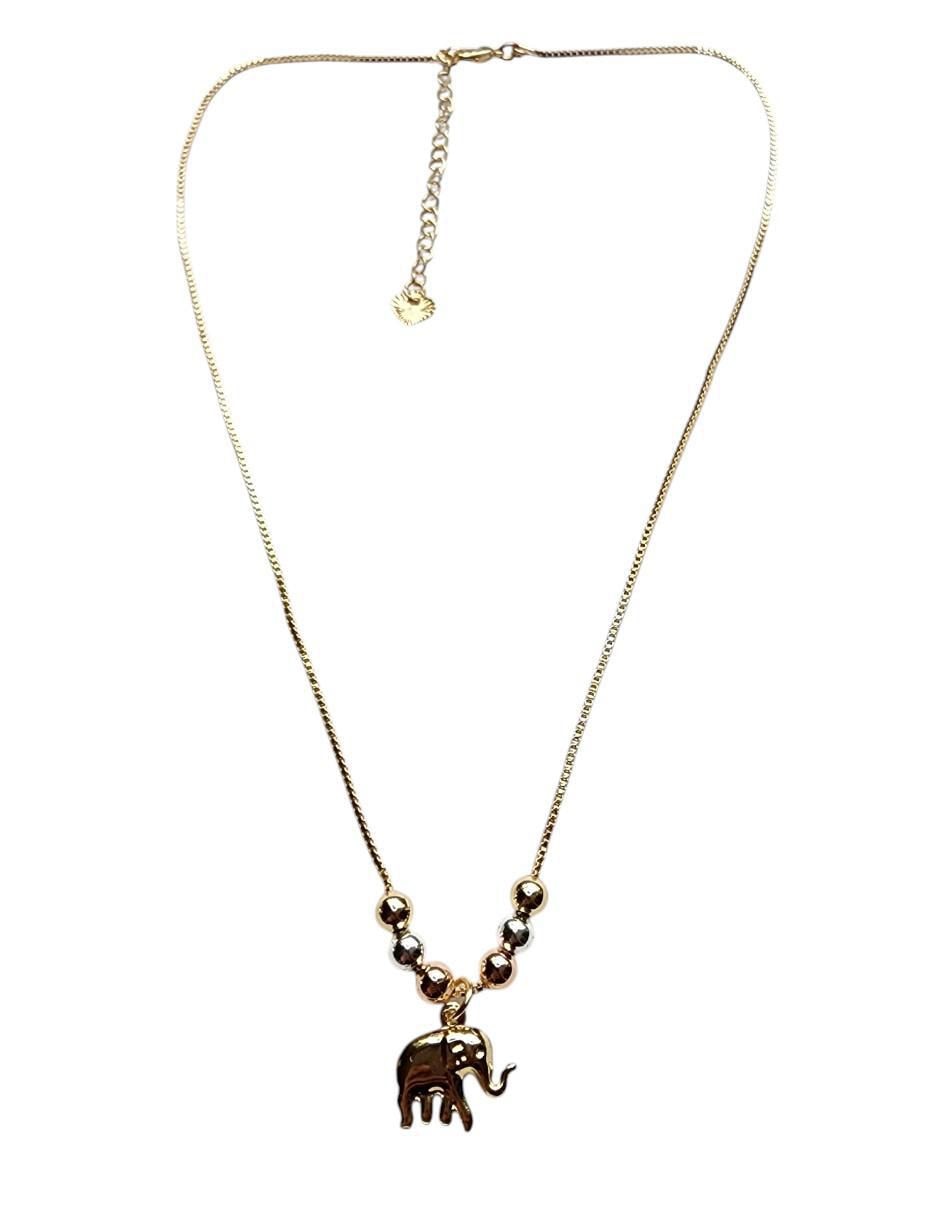 Collar de elefante de oro laminado 14 K 2