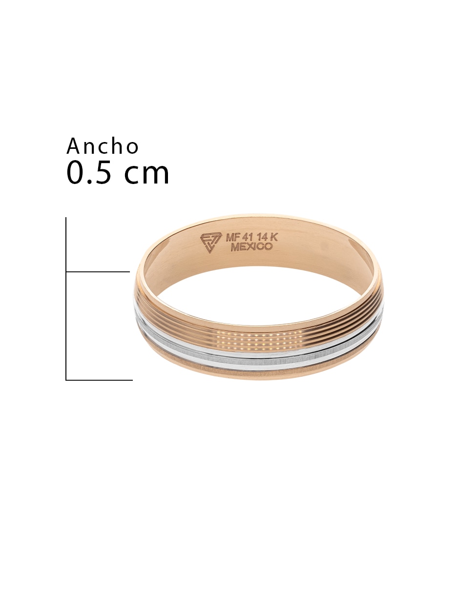 Argolla de oro 14 K Fonelli