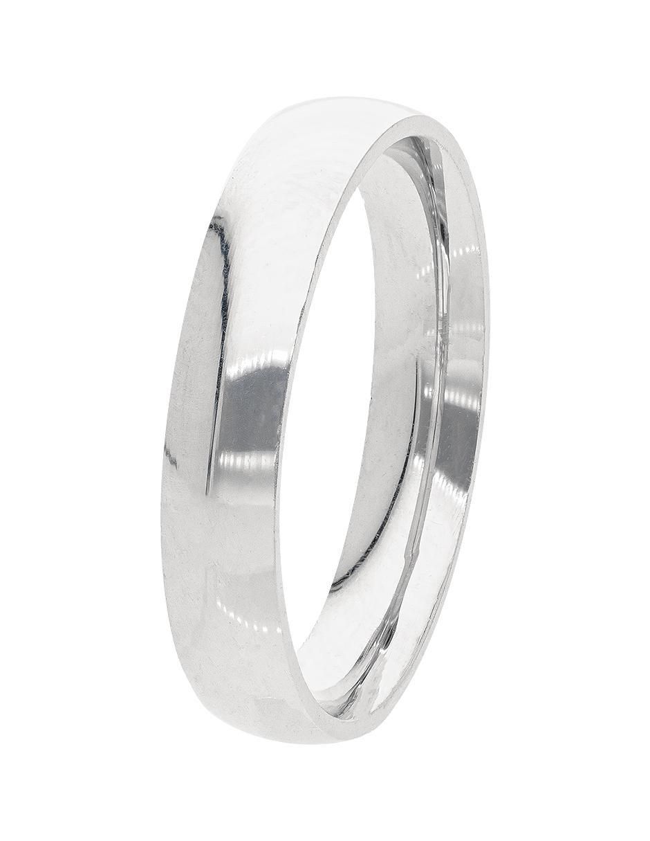 Argolla de oro blanco 14 k Acompañame