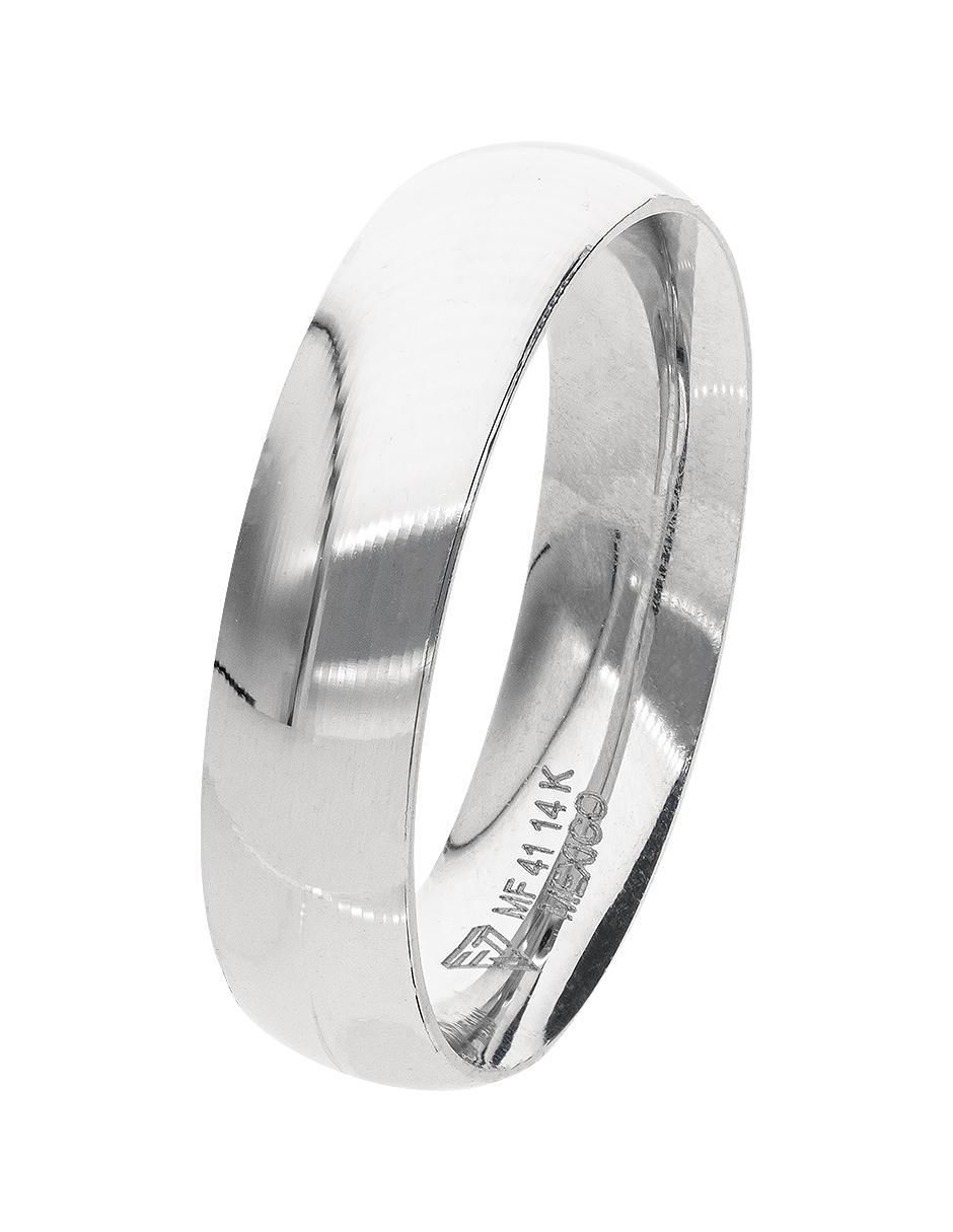 Argolla de oro blanco 14 k To Love