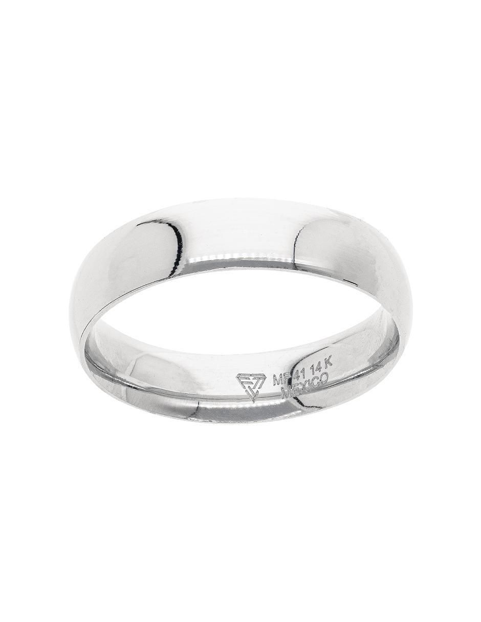 Argolla de oro blanco 14 k To Love