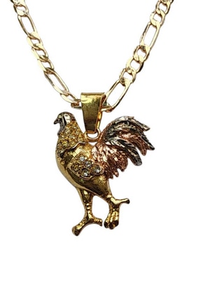 Collar con dije Aves de oro laminado 14 K