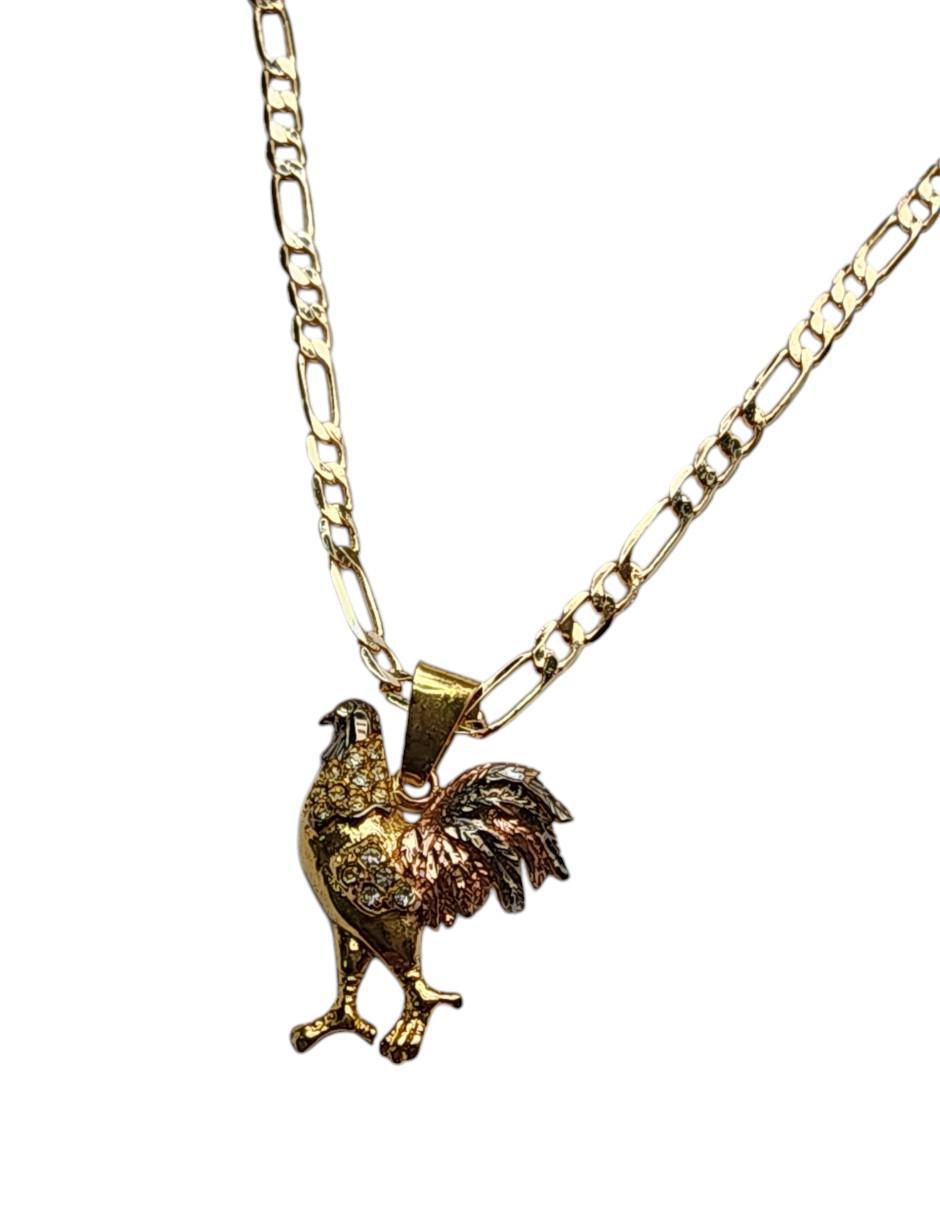 Collar con dije Aves de oro laminado 14 K 5