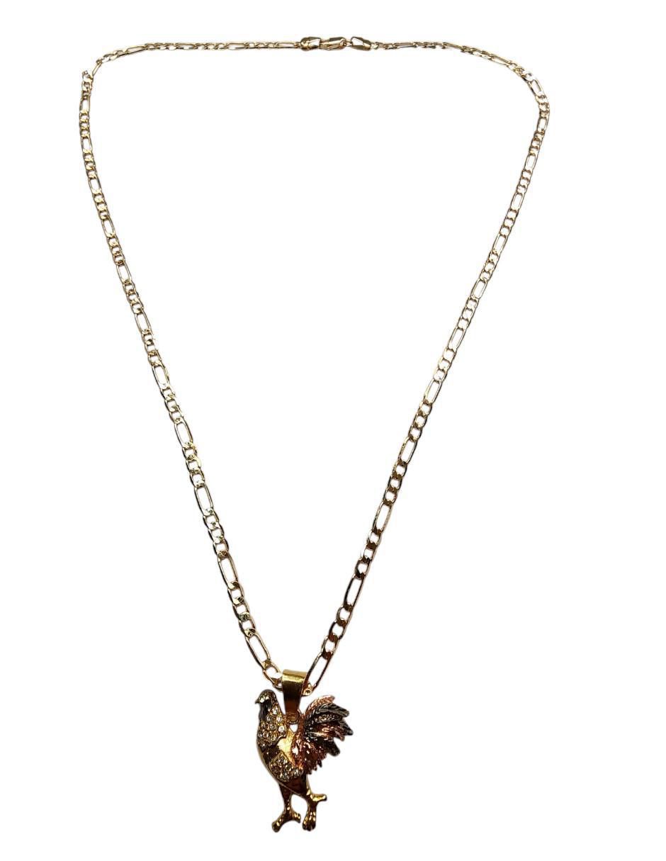 Collar con dije Aves de oro laminado 14 K