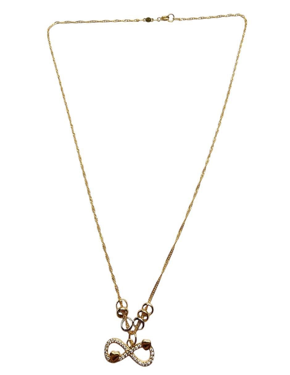 Collar con dije de infinito de oro laminado 14 K Collar con dije de infinito de oro laminado 14 K