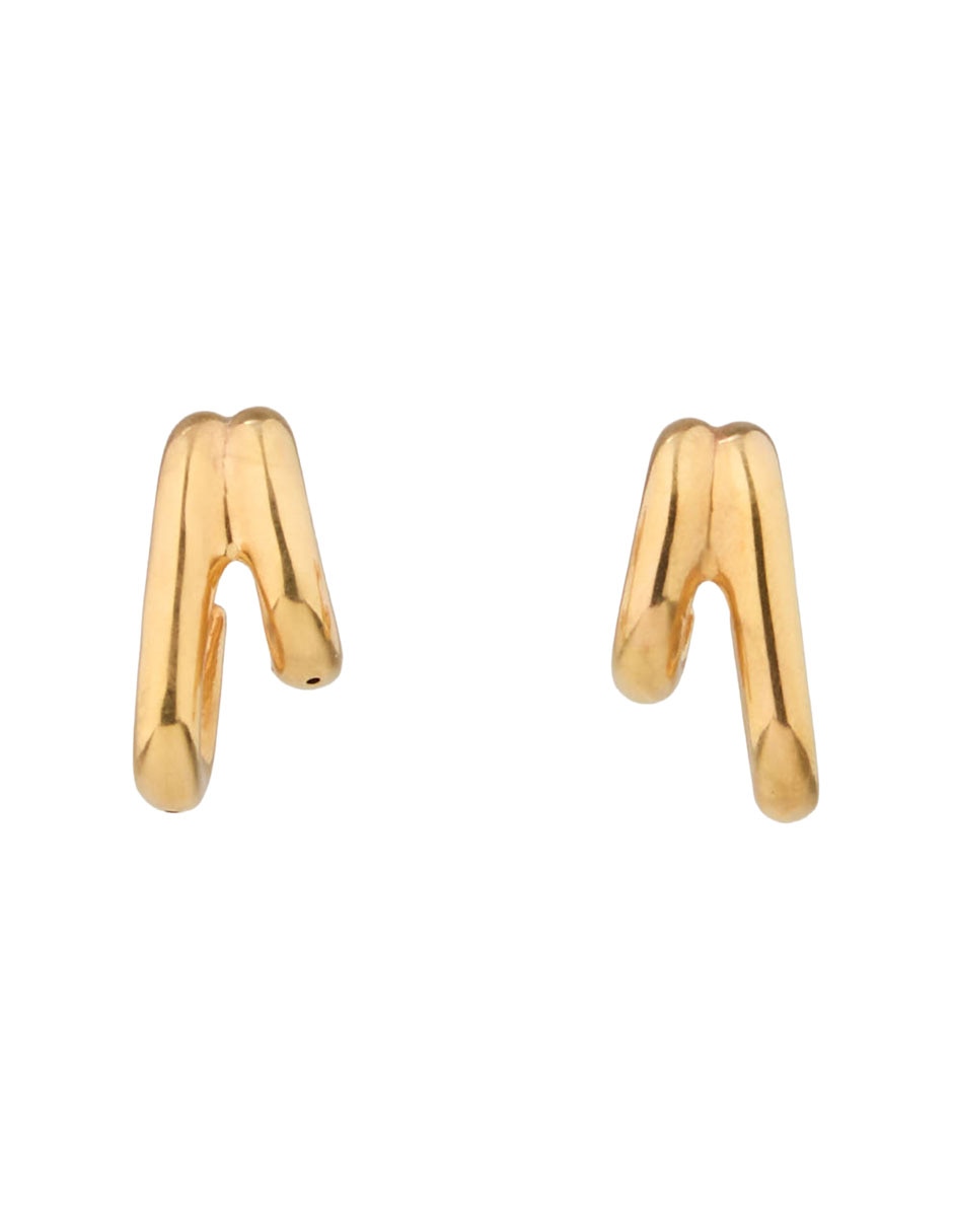 Aretes electroformado doble hilo