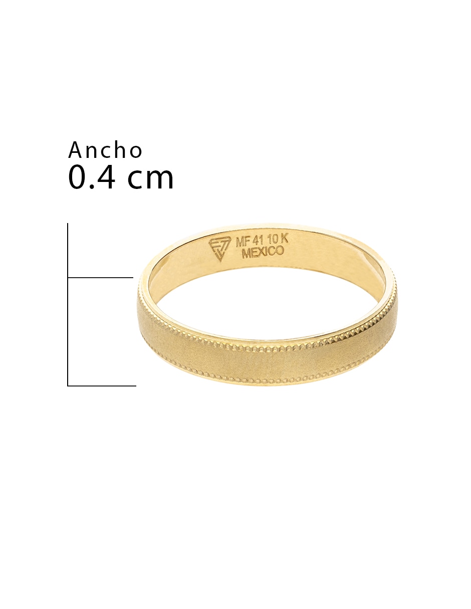 Argolla de oro amarillo 10 k Fonelli