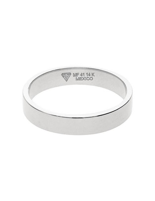 Argolla de oro blanco 14 k Promesa Argolla de oro blanco 14 k Promesa