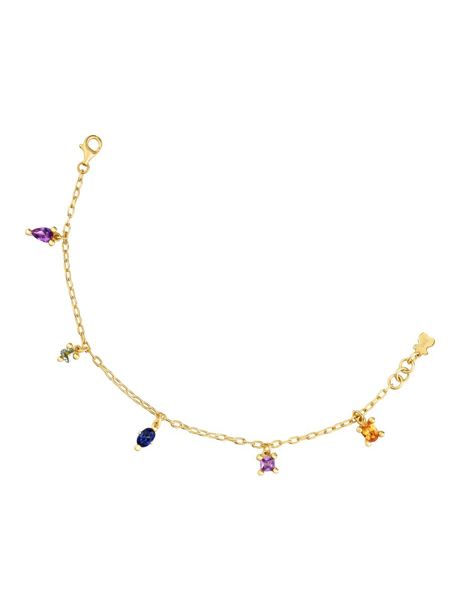 Pulsera Tous de plata P 925 con acabado baño de oro