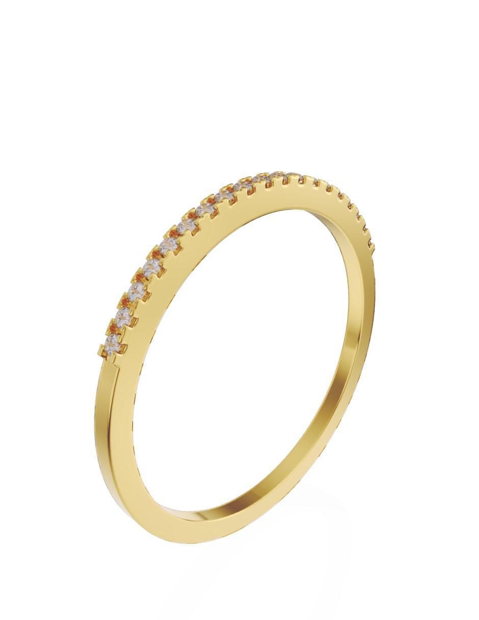 Anillo 14 k de oro diamante 2