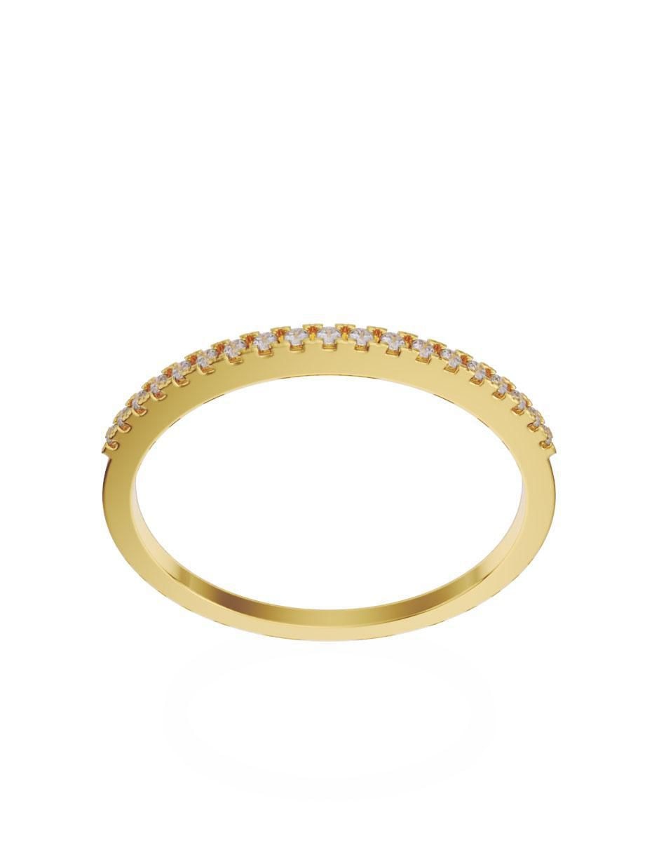 Anillo 14 k de oro diamante 3