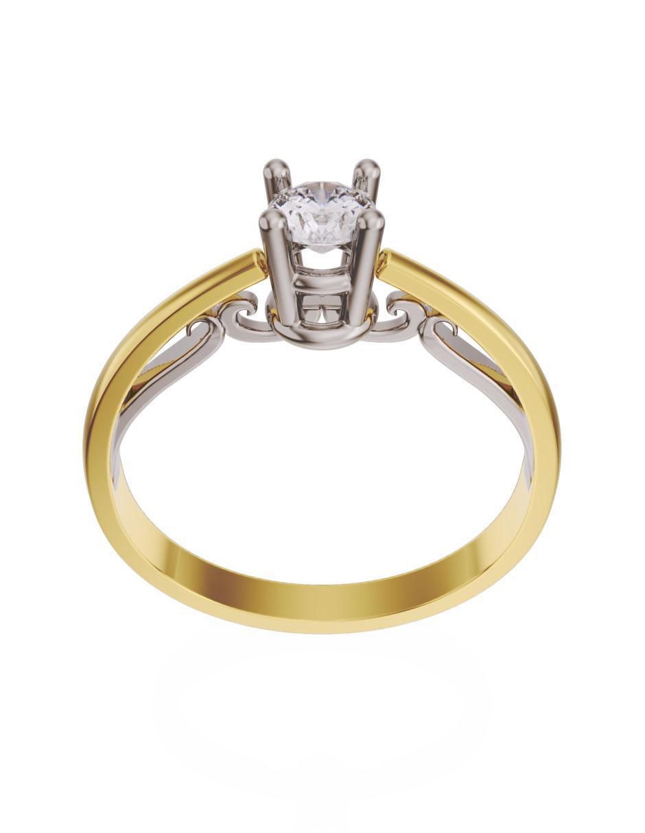 Anillo de compromiso 14 k 3