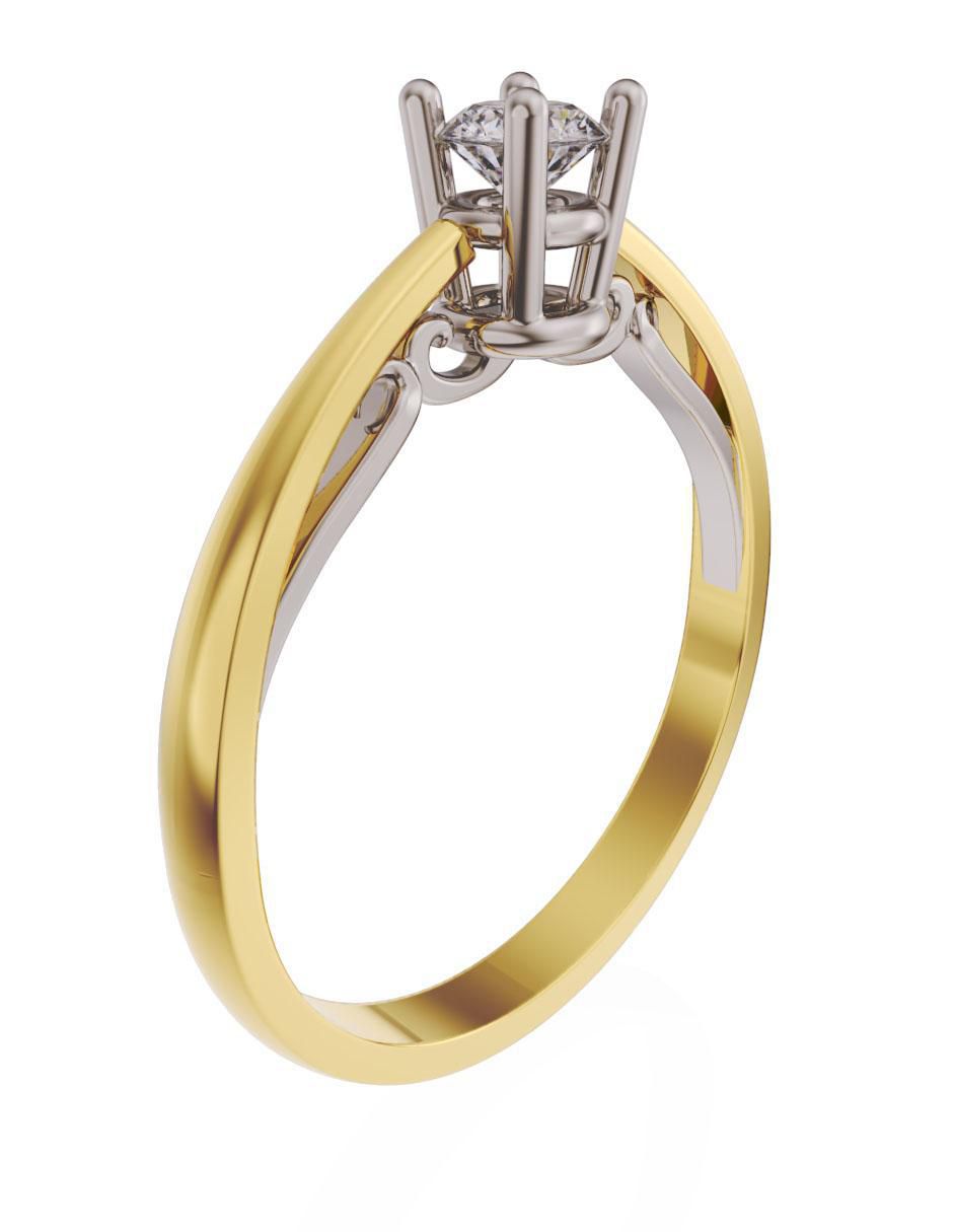 Anillo de compromiso 14 k 2