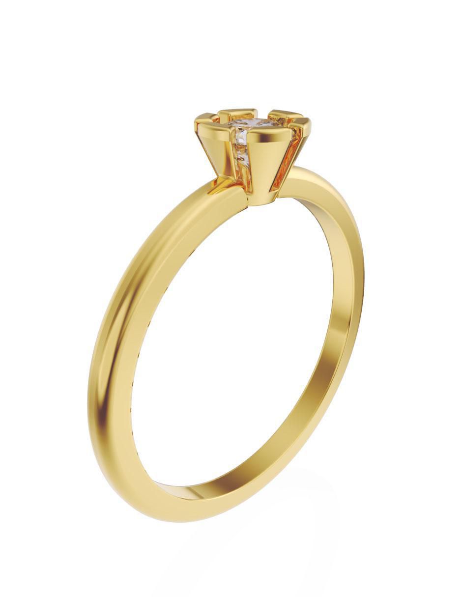 Anillo de compromiso 10 k 2