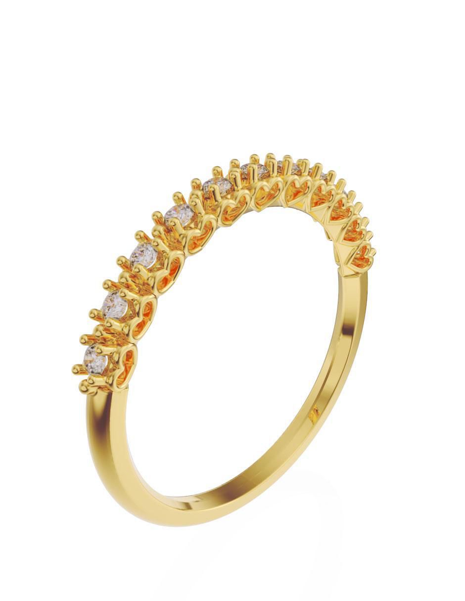 Churumbela 14 k diamante 2
