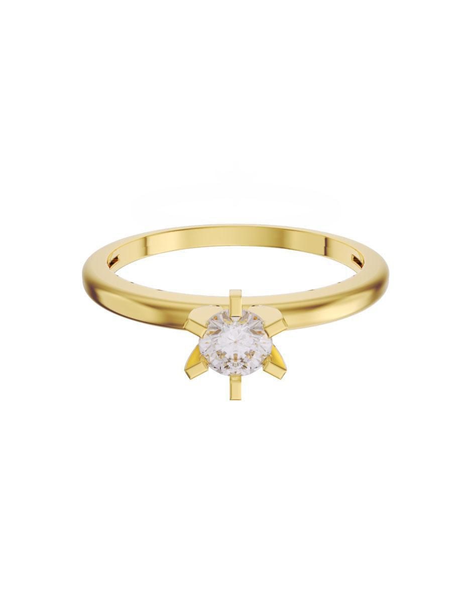 Anillo de compromiso 14 k diamante Anillo de compromiso 14 k diamante
