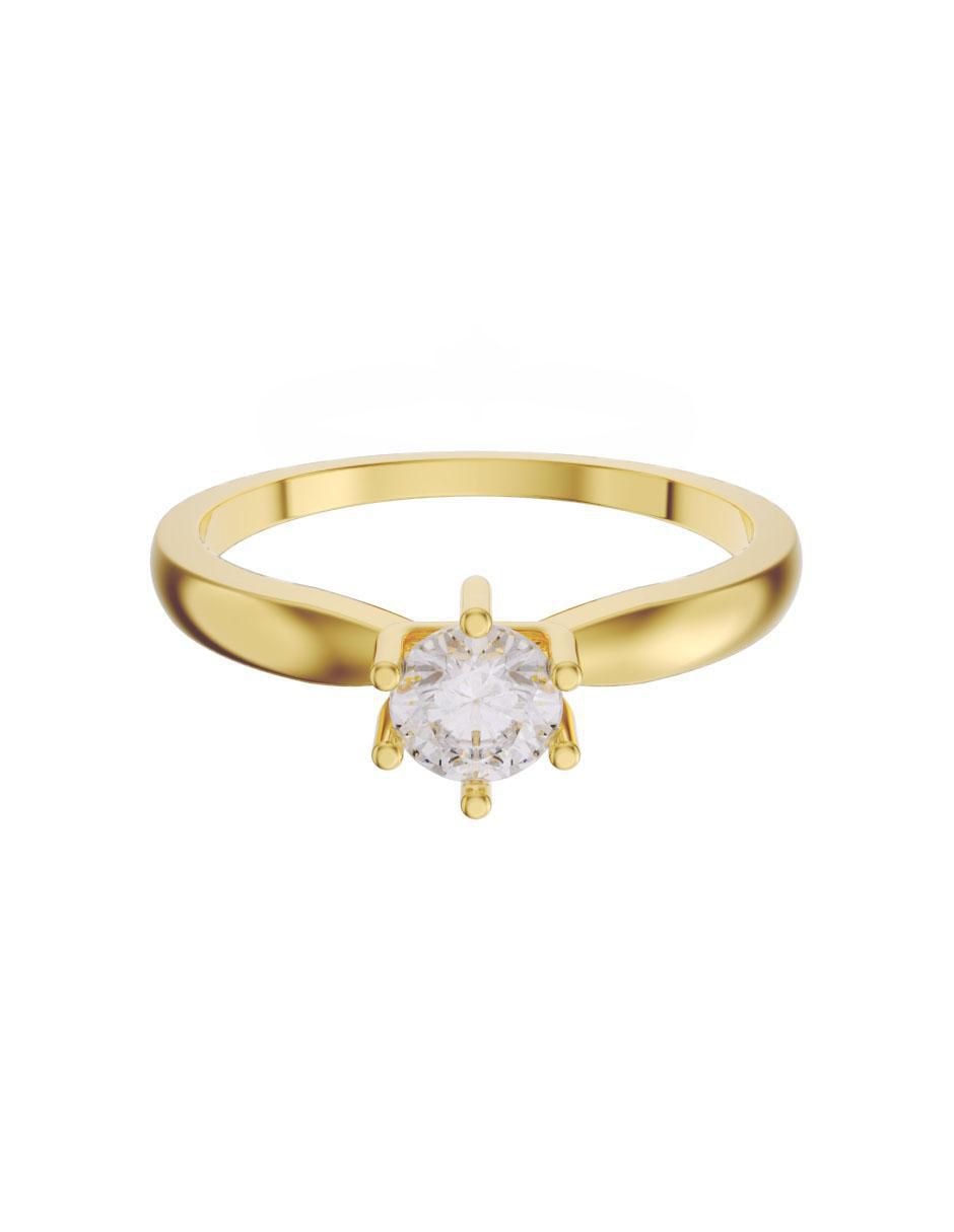 Anillo de compromiso 14 k diamante Anillo de compromiso 14 k diamante
