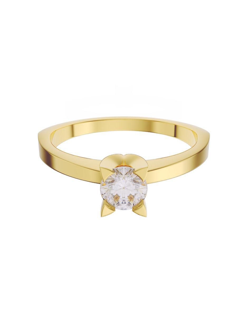 Anillo de compromiso 14 k diamante Anillo de compromiso 14 k diamante