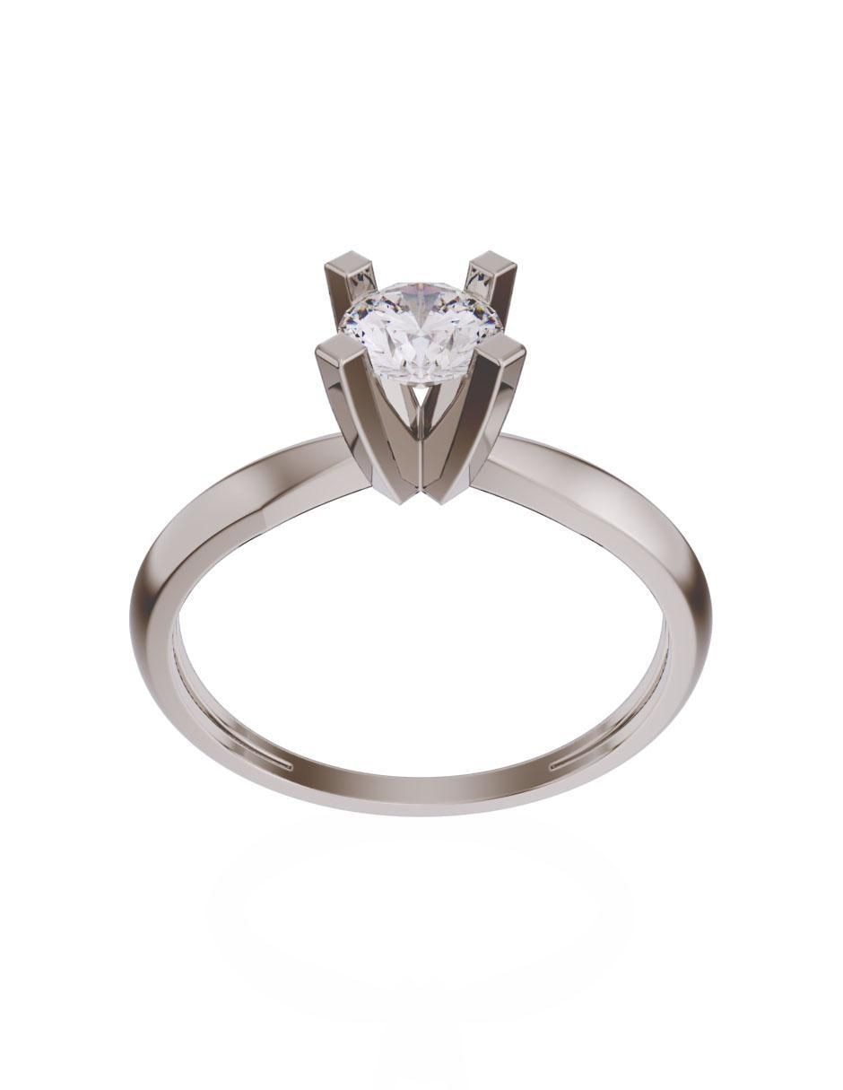 Anillo de compromiso 14 k diamante 2