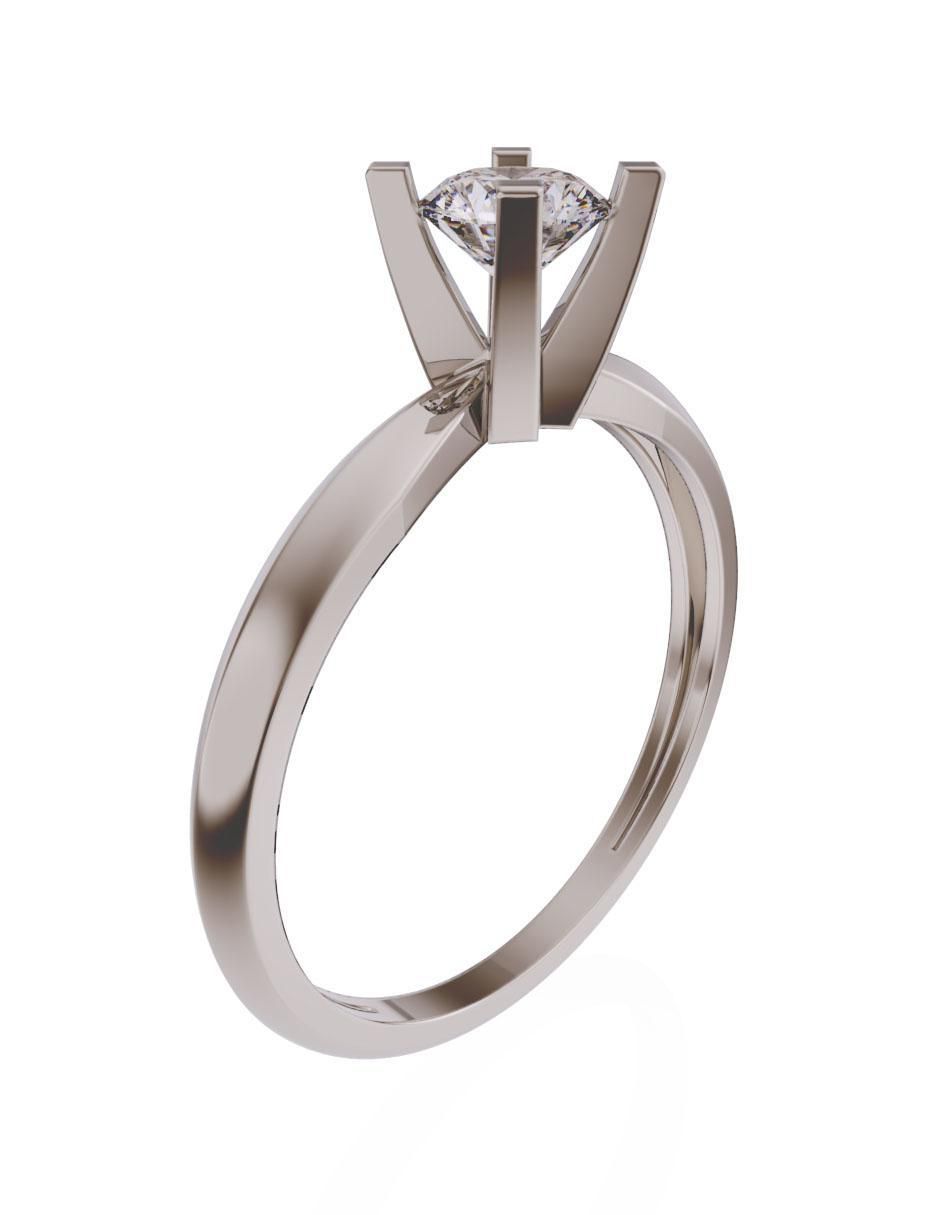 Anillo de compromiso 14 k diamante 3