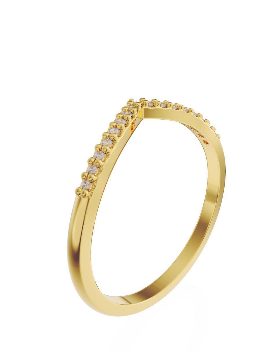 Churumbela 14 k diamante 2