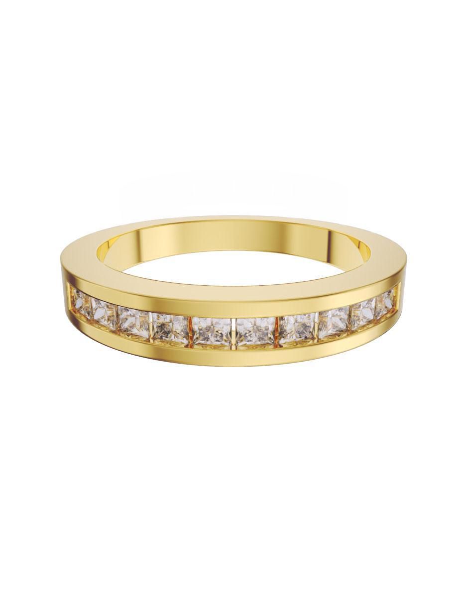 Anillo 14 k de oro diamante